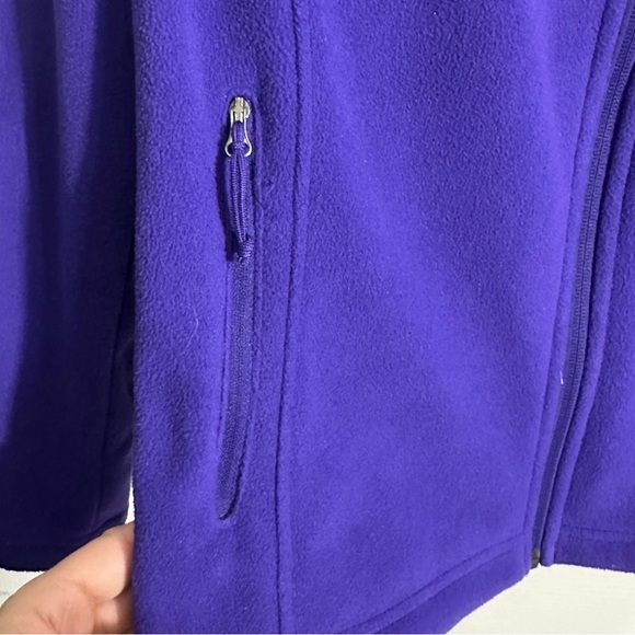 Columbia women's full zip fleece, size L, purple, layer, spring, outdoors - Picture 3 of 11